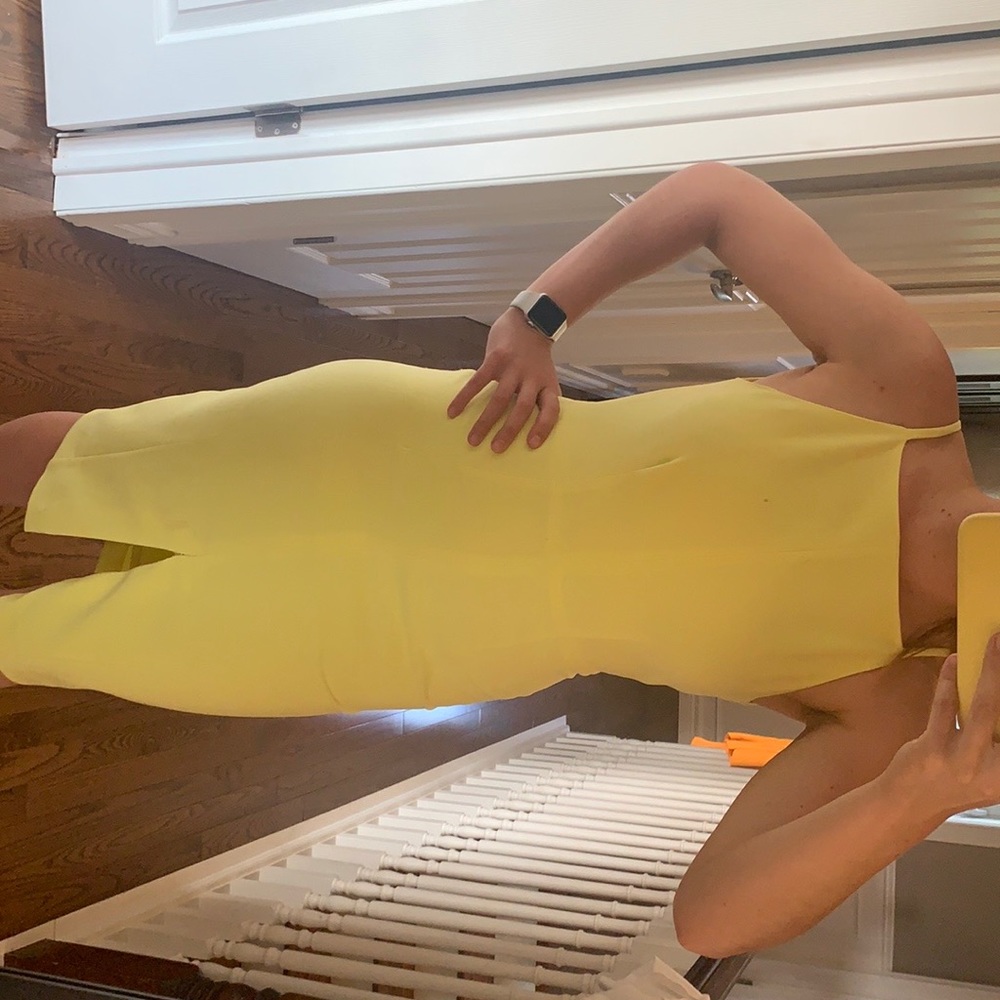 Yellow H&M dress